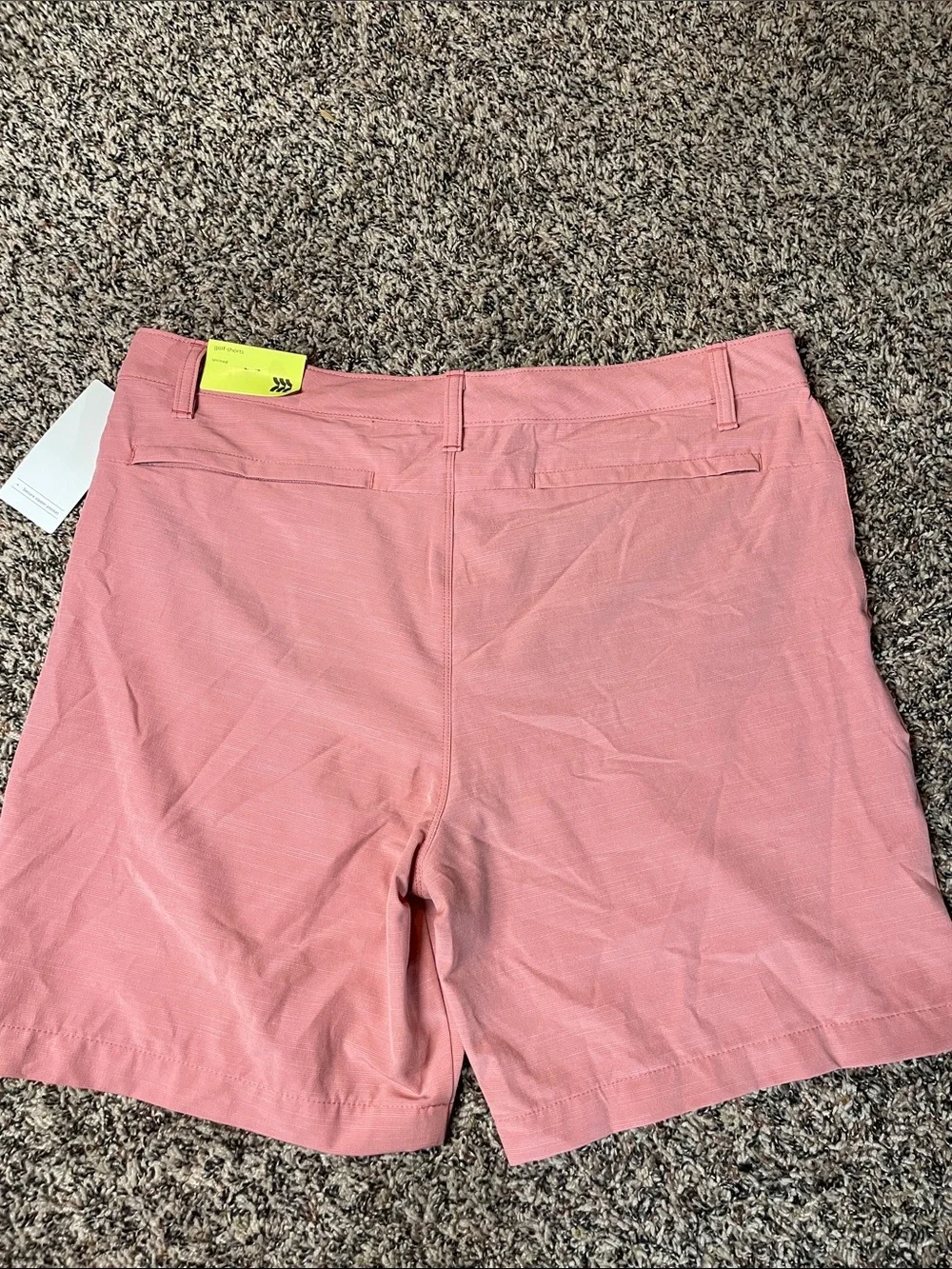 All In Motion Mens 7” Unlined Golf Shorts Sand Size 34 | NWT